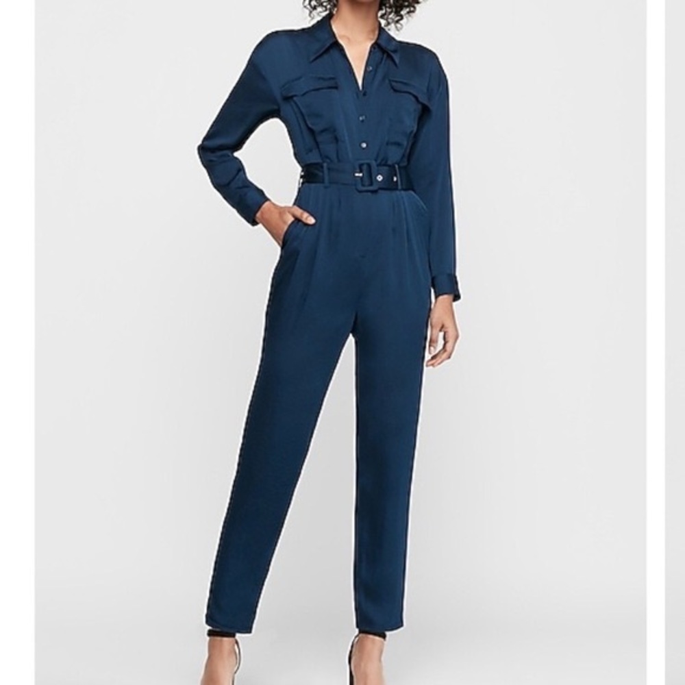 Express jumpsuit, Navy blue, size small